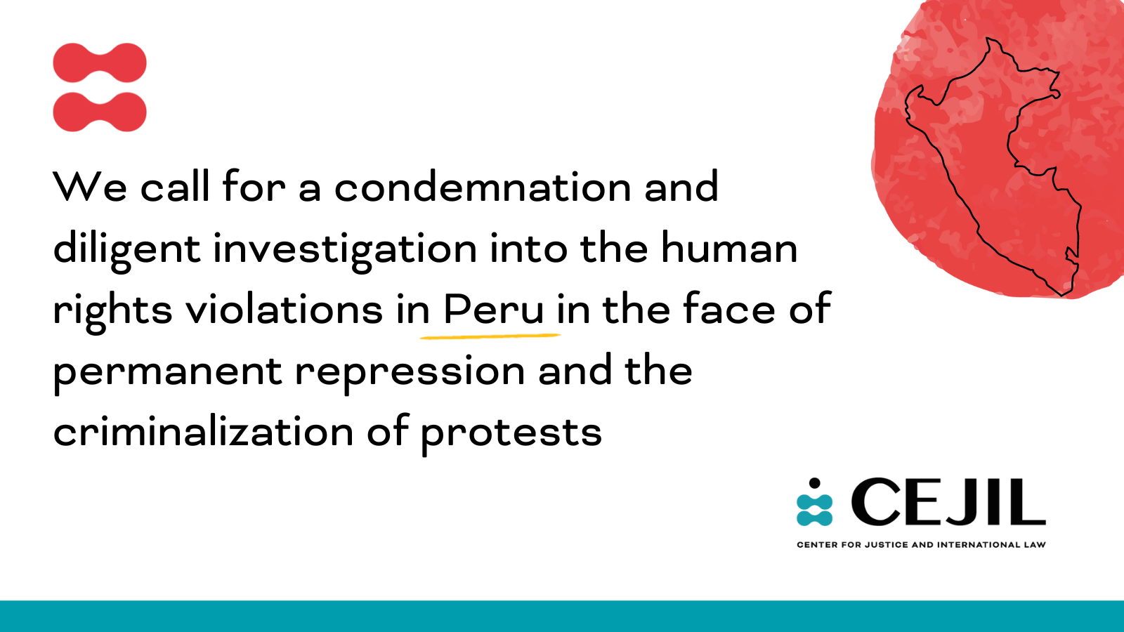 We call for a condemnation and diligent investigation into the human
